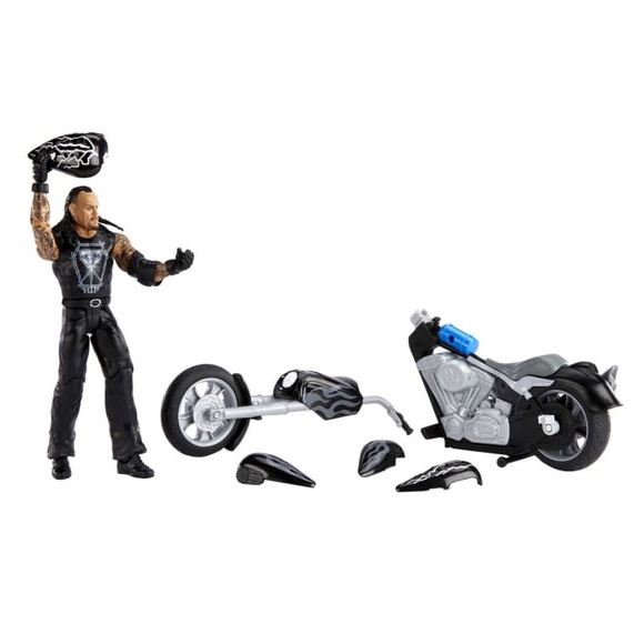 WWE Wrekkin’ Slamcycle Vehicle With Undertaker Basic Action Figure - Picture 5 of 12